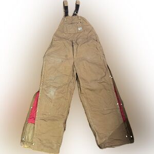Carhartt men’s insulated work Bibs 48x32 R41
